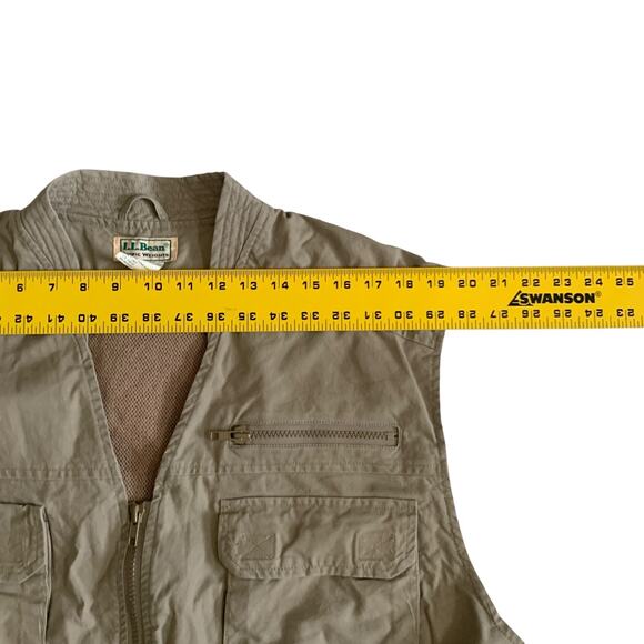 L.L Bean Men's Size XL Tropic Weights Utility Hunting Travel Safari VTG Vest - Picture 3 of 16